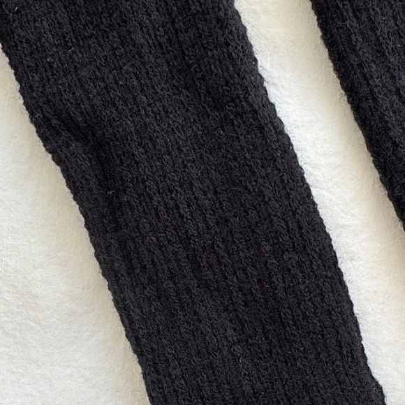 Women’s Ribbed Black Over-the-Knee Socks - Picture 5 of 5